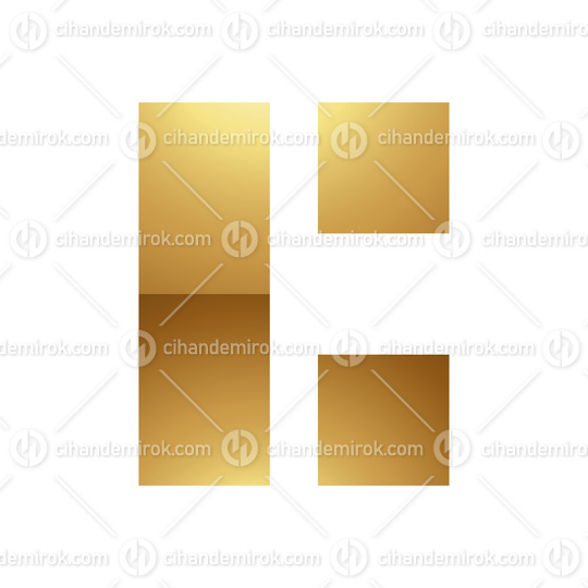 Golden Letter C Symbol on a White Background - Icon 1