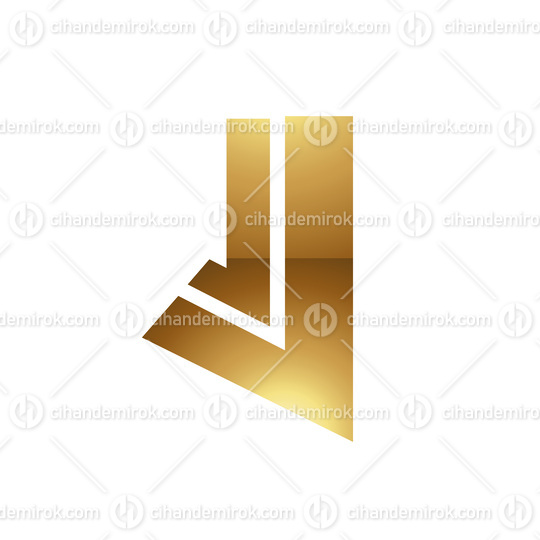 Golden Letter J Symbol on a White Background - Icon 4