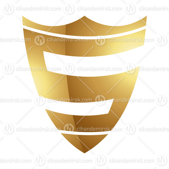 Golden Letter S Symbol on a White Background - Icon 9