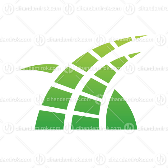 Green Abstract Striped Grass Logo Icon - Bundle No: 110