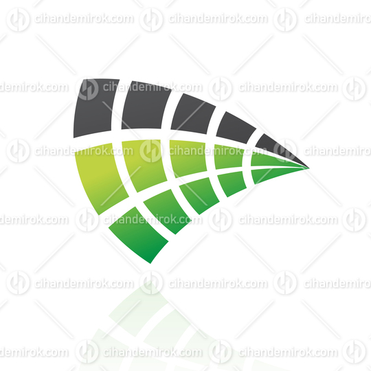 Green and Black Abstract Crest Like Logo Icon