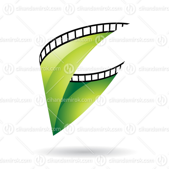 Green Glossy Film Strip Icon