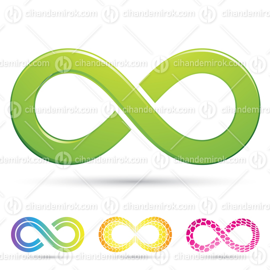 Green Infinity Symbol with Shadow