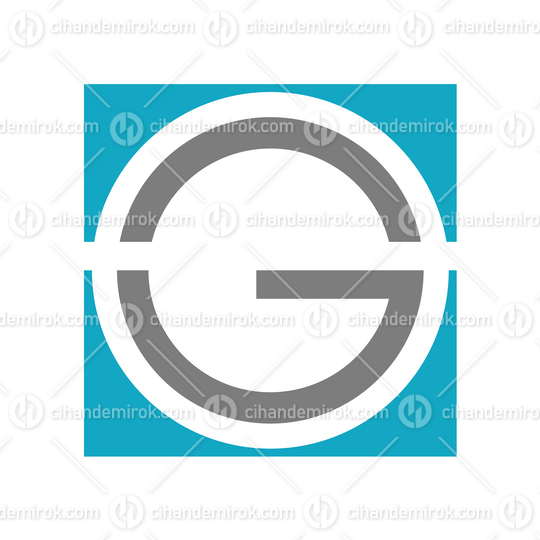Grey and Blue Square Letter G Logo Icon - Bundle No: 048