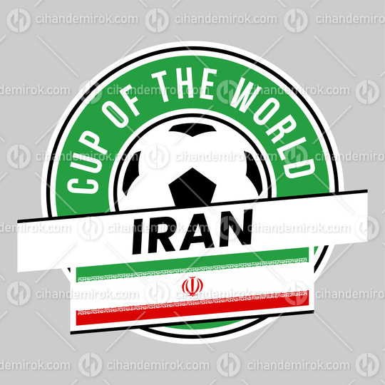 Iran Team Badge for Football Tournament