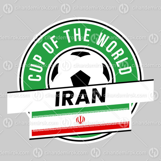 Iran Team Badge for Football Tournament