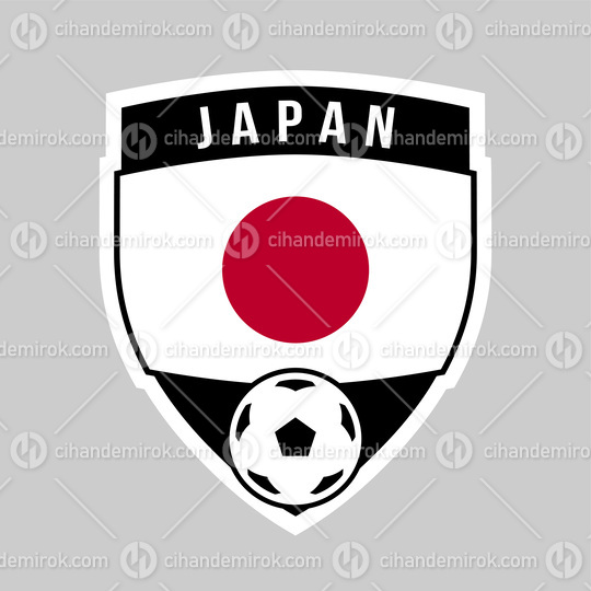 Japan Shield Team Badge for Football Tournament