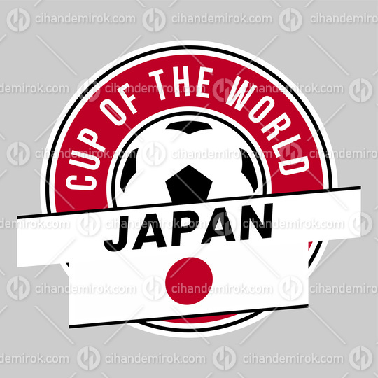 Japan Team Badge for Football Tournament