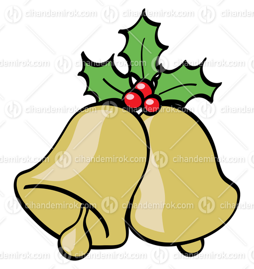 Jingle Bells and Holly Berries Cartoon