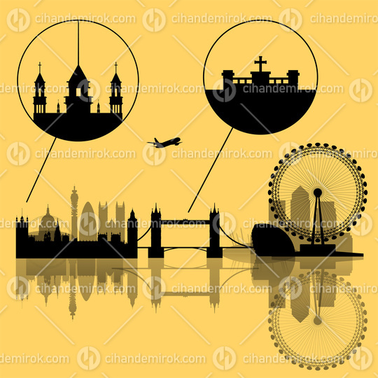 London with Extreme Details and Transparency on Any Background