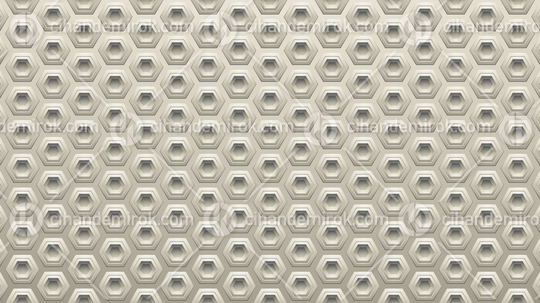 Matte Beige Embossed Hexagon Background Vector Illustration