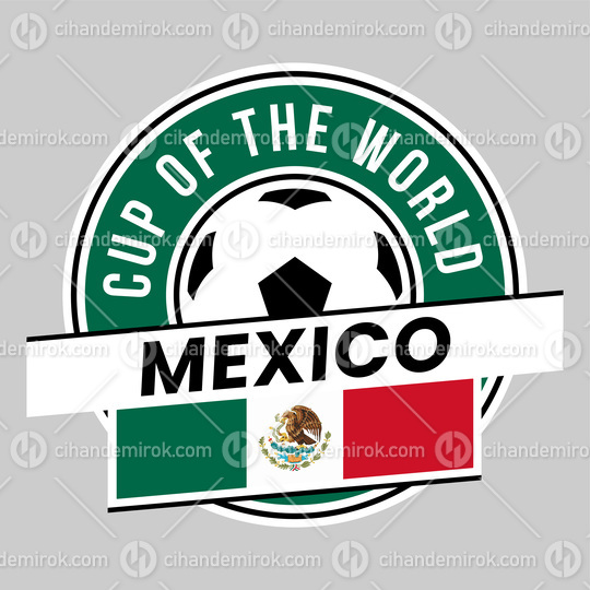 Mexico Team Badge for Football Tournament