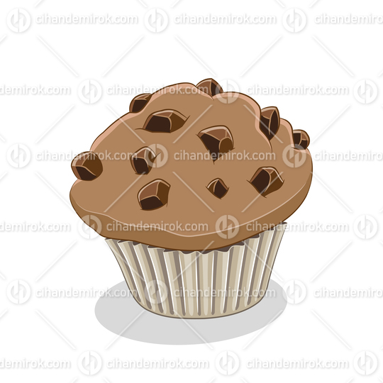 Muffin Icon on a White Background Vector Illustration