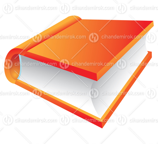 Orange 3d Book Icon
