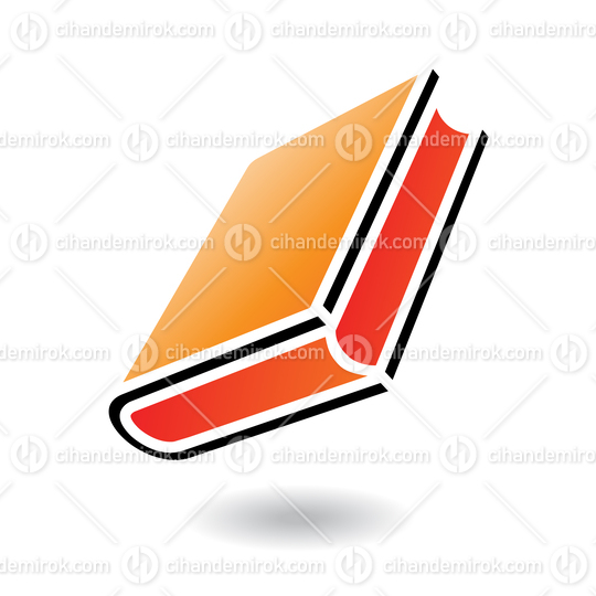 Orange and Black Book Icon