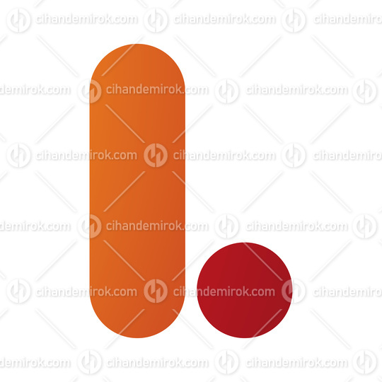 Orange and Red Rounded Letter L Icon