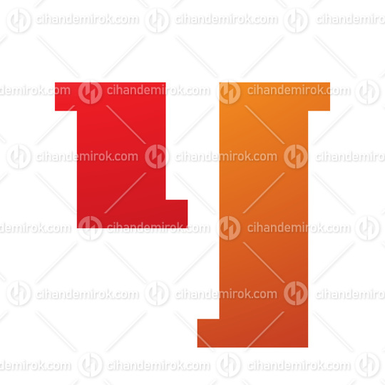 Orange and Red Stamp Shaped Letter Y Icon
