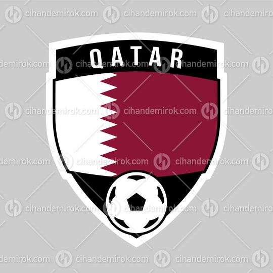 Qatar Shield Team Badge for Football Tournament