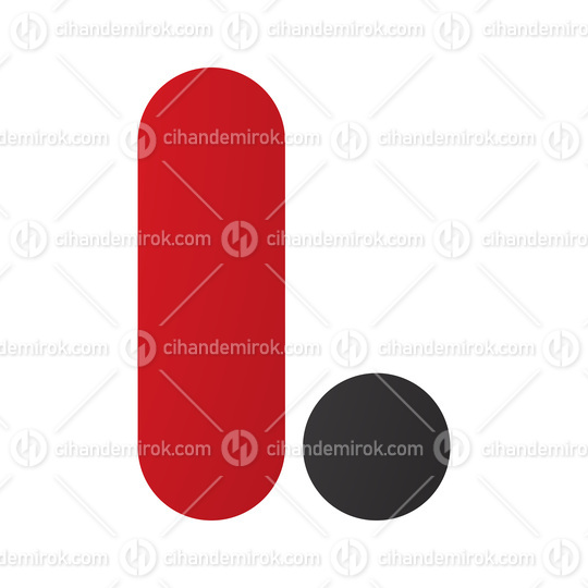 Red and Black Rounded Letter L Icon