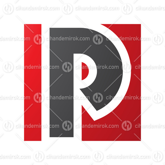 Red and Black Square Letter P Icon