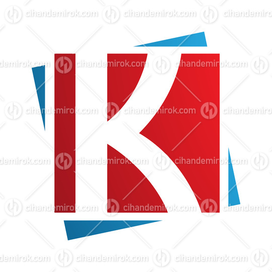 Red and Blue Square Letter K Icon