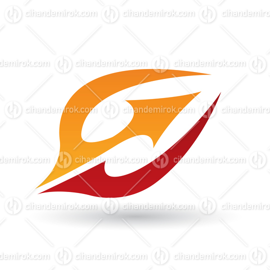 Red and Orange Abstract Devil_qt_s PitchFork Icon