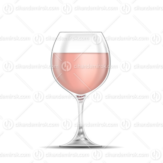 Rose Wine Glass