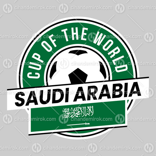 Saudi Arabia Team Badge for Football Tournament
