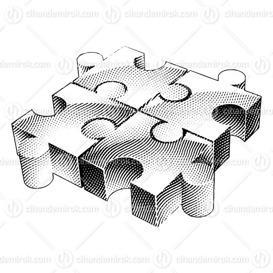 Scratchboard Engraved Jigsaw Puzzle