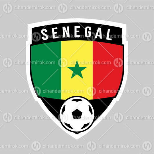 Senegal Shield Team Badge for Football Tournament