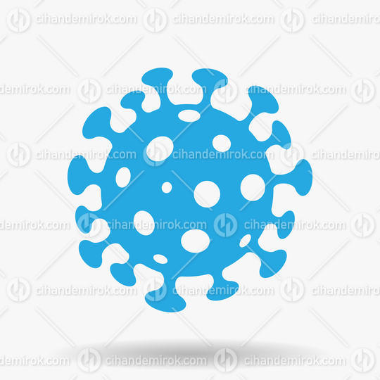 Simplistic Blue Coronavirus Icon
