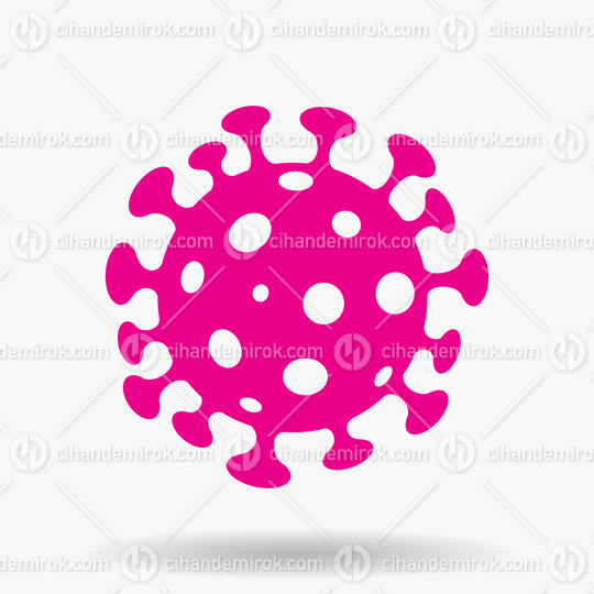 Simplistic Magenta Coronavirus Icon