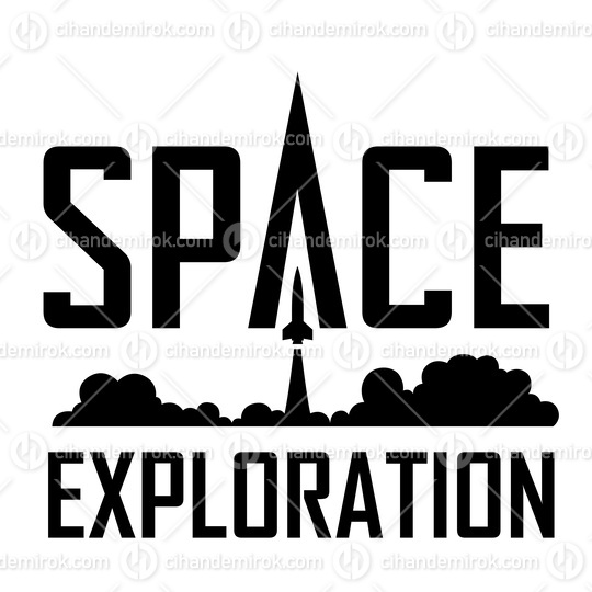 Space Exploration Black Logo