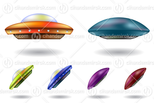 SpaceShips, Shiny UFO Saucers