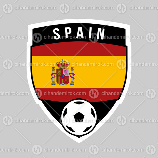 Spain Shield Team Badge for Football Tournament