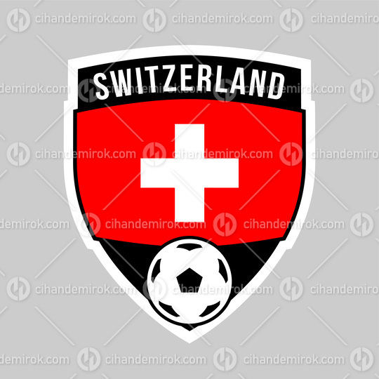 Switzerland Shield Team Badge for Football Tournament