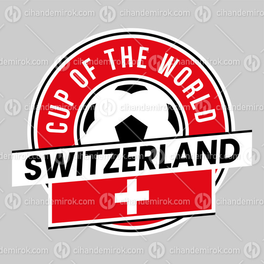 Switzerland Team Badge for Football Tournament