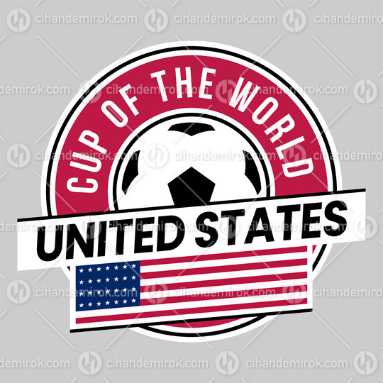 United States Team Badge for Football Tournament