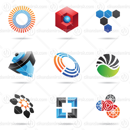 Various Abstract Colorful Icons