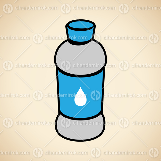 Water Icon isolated on a Beige Background Vector Illustration