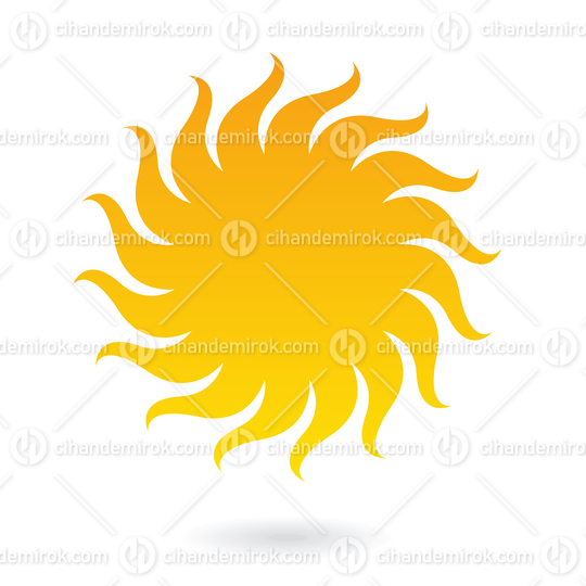 Yellow Sun Icon